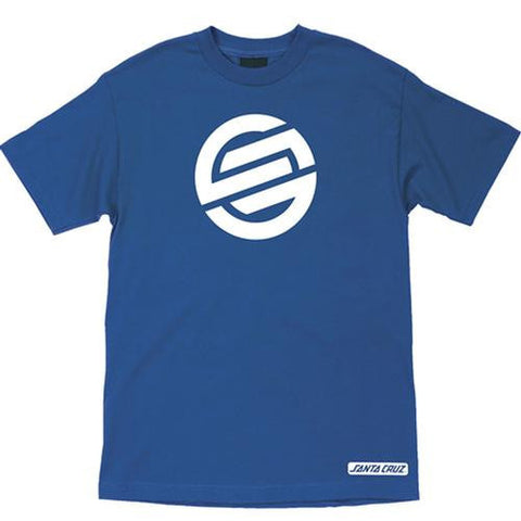 Santa Cruz T Shirt: Knot Blue T Shirts- Edge Boardshop