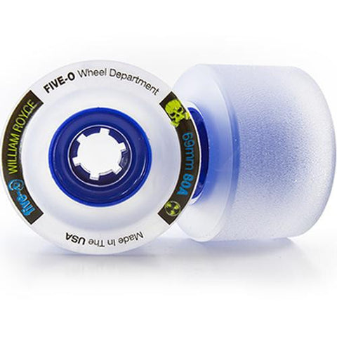 Bustin Longboard Wheels: Five-O Royce Pro 69mm 80a Blue Wheels- Edge Boardshop