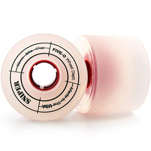 Bustin Longboard Wheels: Five-O Sniper 66mm 80a Red Wheels- Edge Boardshop