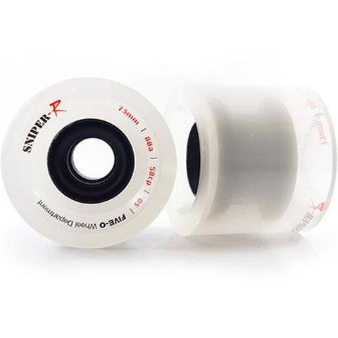 Bustin Longboard Wheels: Five-O Sniper R 73mm 80a Black Core Wheels- Edge Boardshop