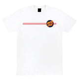 Santa Cruz T Shirt: Dot Premium White T Shirts- Edge Boardshop