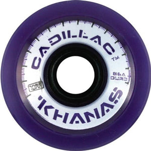 Cadillac Longboard Wheels: Khanas 66mm 86a Purple Wheels- Edge Boardshop