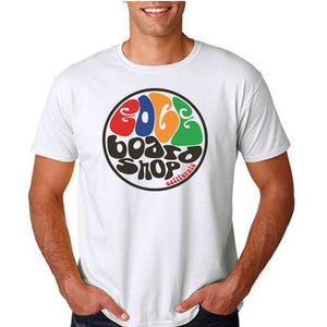 EDGE T Shirt: EDGE Groovy White T Shirts- Edge Boardshop