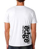 EDGE T Shirt: EDGE Grunge Logo White T Shirts- Edge Boardshop