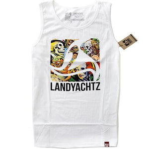 Landyachtz T Shirt: Comic Tank Top T Shirts- Edge Boardshop