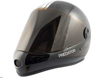 Predator Full Face Helmet: Predator DH 6 Gloss Black Helmets Full Face- Edge Boardshop