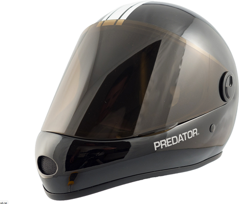 Predator Full Face Helmet: Predator DH 6 Gloss Black Helmets Full Face- Edge Boardshop