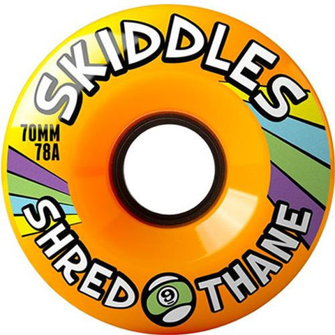 Sector 9 Longboard Wheels: Skiddles 70mm 78a Orange