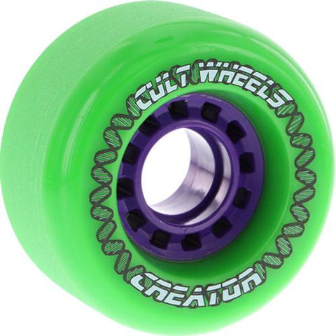 Cult Longboard Wheels: Cult Creator 72mm 78a Green Wheels- Edge Boardshop