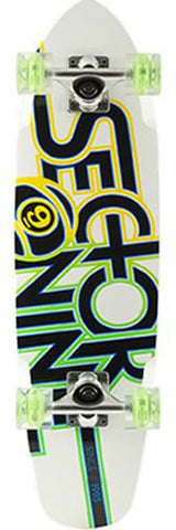 Sector 9 Longboard Complete: Factory Built The Wedge 31 White