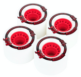 Divine Longboard Wheels: Berserkers 70mm 78a Red Wheels- Edge Boardshop