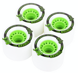 Divine Longboard Wheels: Berserkers 70mm 80a Green Wheels- Edge Boardshop