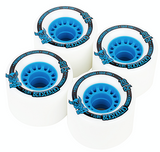 Divine Longboard Wheels: Berserkers 70mm 82a Blue Wheels- Edge Boardshop