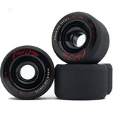 Blood Orange Longboard Wheels: Morgan Pro 70mm 82a BLACK Wheels- Edge Boardshop