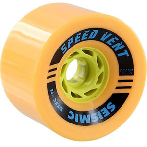 Seismic Longboard Wheels: Speed Vent 85mm 78.5a Mango