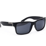 Caliber Sunglasses: Lurker Black Matte Sunglasses- Edge Boardshop