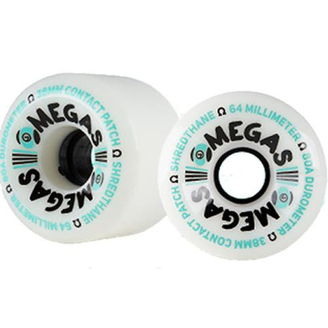 Sector 9 Longboard Wheels: Omega 64mm 80a White