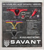 Paris Longboard Trucks: Savant Forged 180mm 43 Degree Red Trucks- Edge Boardshop