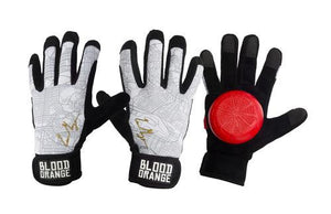 Blood Orange Slide Gloves: Pro Model Liam Morgan Slide Gloves & Pucks- Edge Boardshop