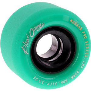 Blood Orange Longboard Wheels: Morgan Midnight 65mm 80a Green Wheels- Edge Boardshop