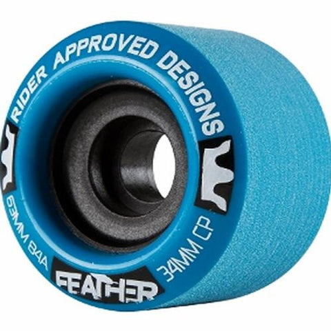 RAD Wheels: Feather 63mm 84a Blue Wheels- Edge Boardshop