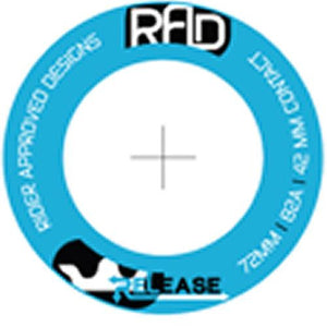 RAD Wheels: Release Freeride 72mm 82a Round Lip Blue Wheels- Edge Boardshop