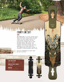 Moonshine Longboard Deck: County Line 44 Soft Boards- Edge Boardshop