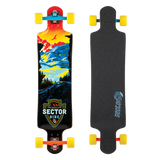 Sector 9 Longboard Deck: 2016 Fault Line 39 Red