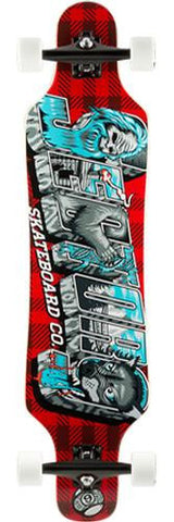 Sector 9 Longboard Deck: 2016 Mini Shaka 40 Red