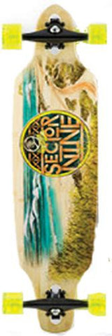 Sector 9 Longboard Deck: 2016 Mini-Lookout Bamboo 37