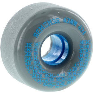 Remember Longboard Wheels: Pee Wee 62mm 82a Charcoal Wheels- Edge Boardshop