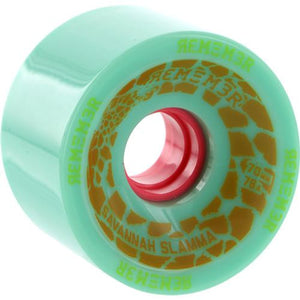 Remember Longboard Wheels: Savannah Slammas 70mm 78a Seafoam Wheels- Edge Boardshop