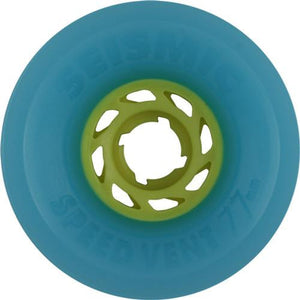 Seismic Longboard Wheels: Speed Vent 77mm 80a Blue