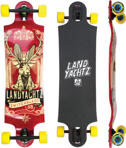 Landyachtz Longboards Deck Switchblade Jackalope 36 for Freeride Landyachtz Longboards Deck Switchblade Jackalope 36 for Freeride