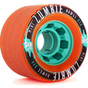 Hawgs Longboard Wheels: Mini Zombies 70mm 84a Orange Wheels- Edge Boardshop