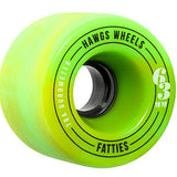 Hawgs Longboard Wheels: Fatties 63mm 78a Green Wheels- Edge Boardshop