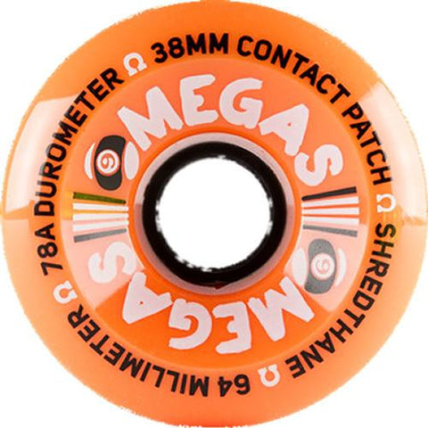 Sector 9 Longboard Wheels: Omega 64mm 80a Orange