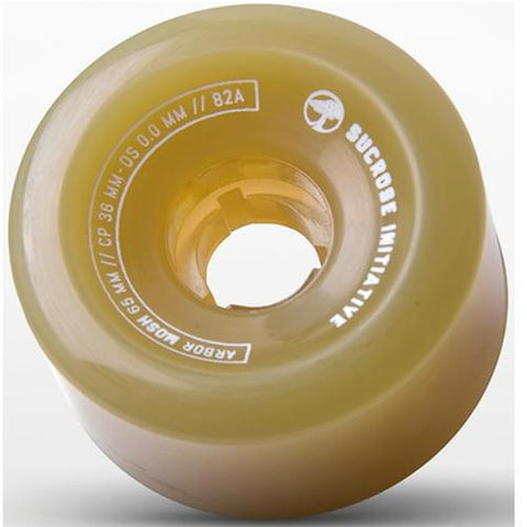 Arbor Longboard Wheels: Mosh 65mm 78a Amber Wheels- Edge Boardshop