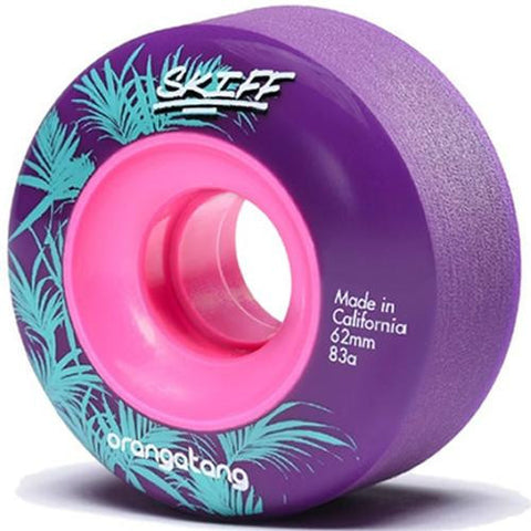 Orangatang Longboard Wheels: Skiff 62mm 83a Purple Wheels- Edge Boardshop