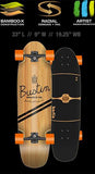 Bustin Longboard Deck: 2016 Modela 33 Boards- Edge Boardshop