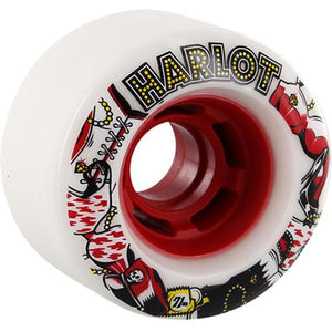 Venom Longboard Wheels: Harlot 71mm 78a Red