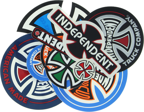 INDEPENDENT 10/PACK ASSORTED DECALS