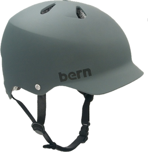 BERN WATTS MATTE GREY S HELMET