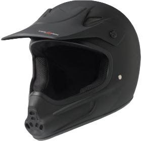 T8 INVADER FULL FACE HELMET XS/S-BLACK cpsc/atsm