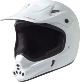 T8 INVADER FULL FACE HELMET L/XL-WHITE cpsc/atsm