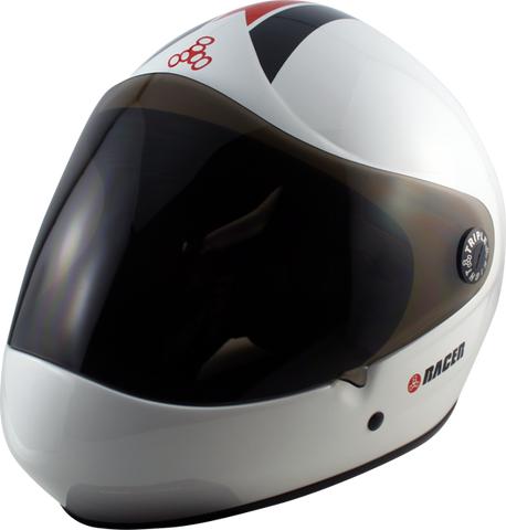 T8 RACER DOWNHILL HELMET S/M-WHITE cpsc/atsm