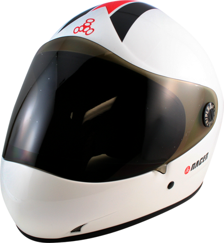 T8 RACER II HELMET XS-WHITE GLOSS cpsc/atsm