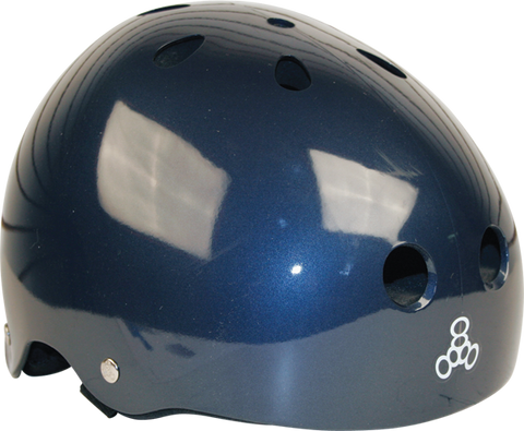 TRIPLE 8 HELMET BLUE METALLIC/STD.LINER XS