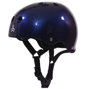 TRIPLE 8 HELMET BLUE METALLIC/STD.LINER SM