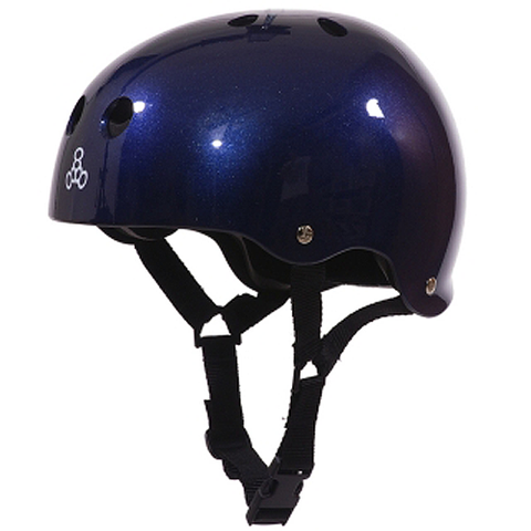 TRIPLE 8 HELMET BLUE METALLIC/STD.LINER L